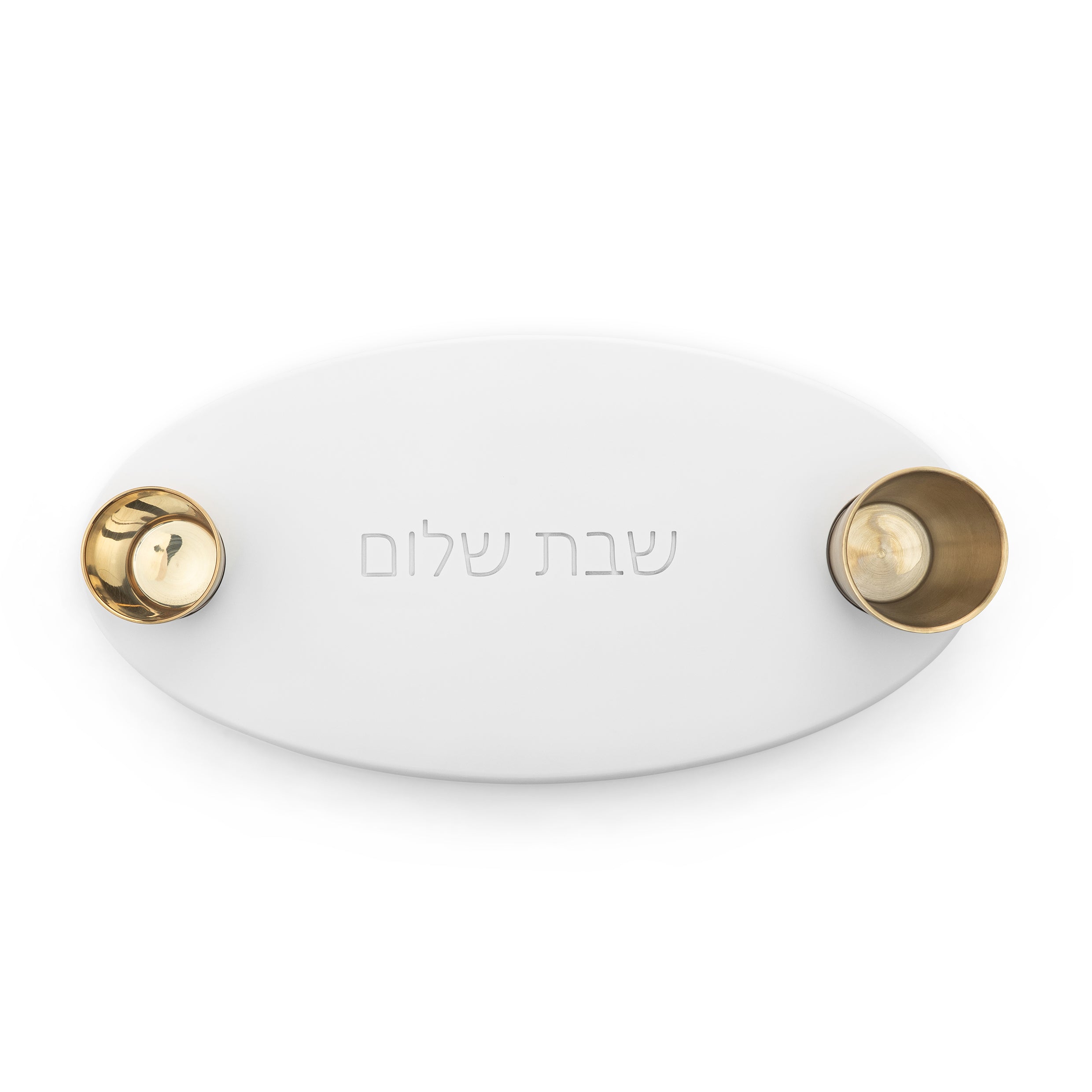 מגש שבת-לבן