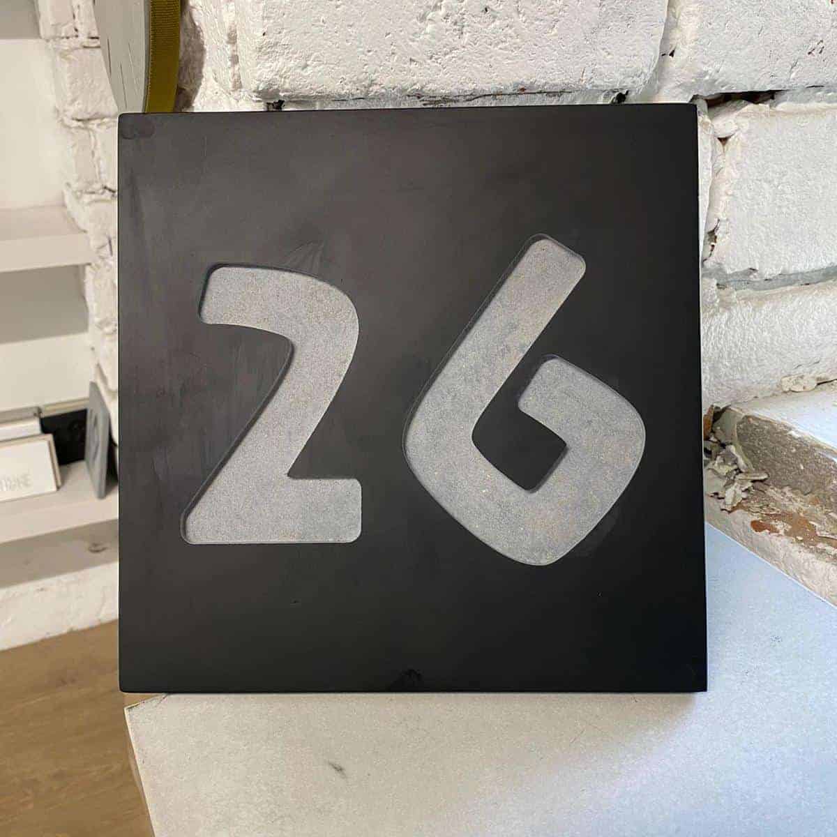 מספר לבית בטון | B | מספר מבטון לבית