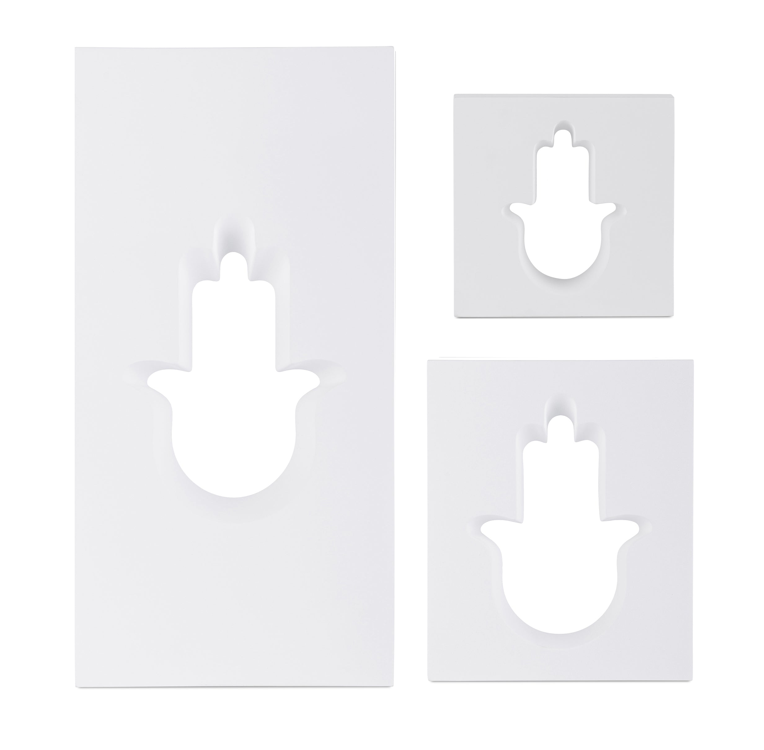 סט 3 חמסות -לבן