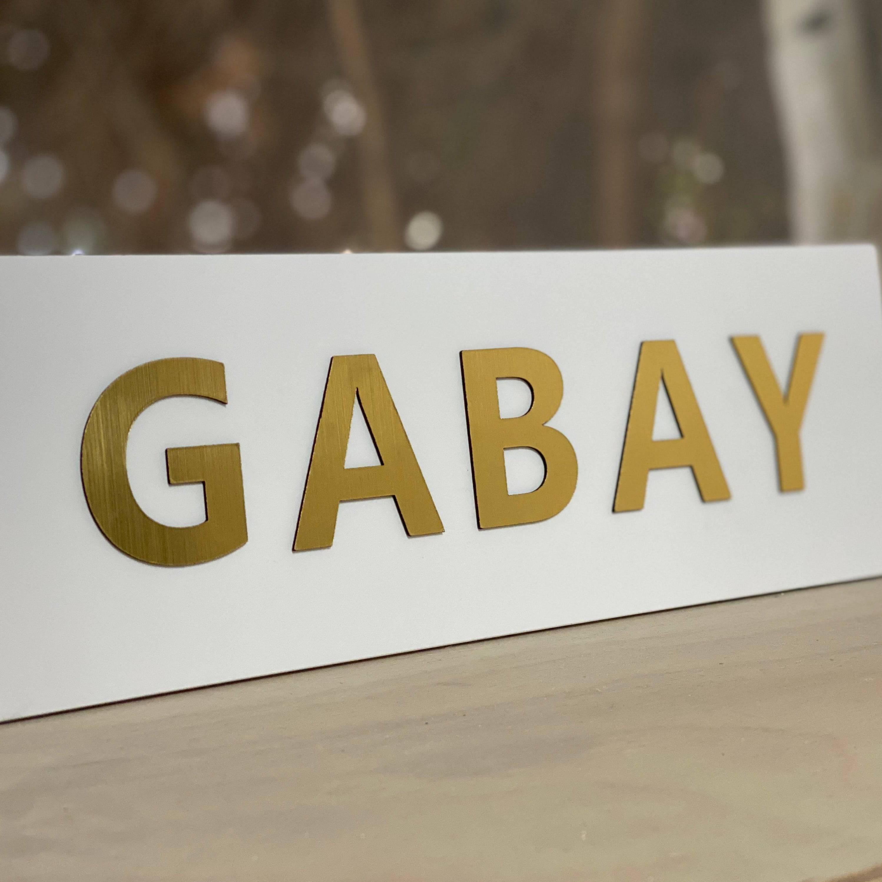 שלט מודרני בטון | דגם ONE-W